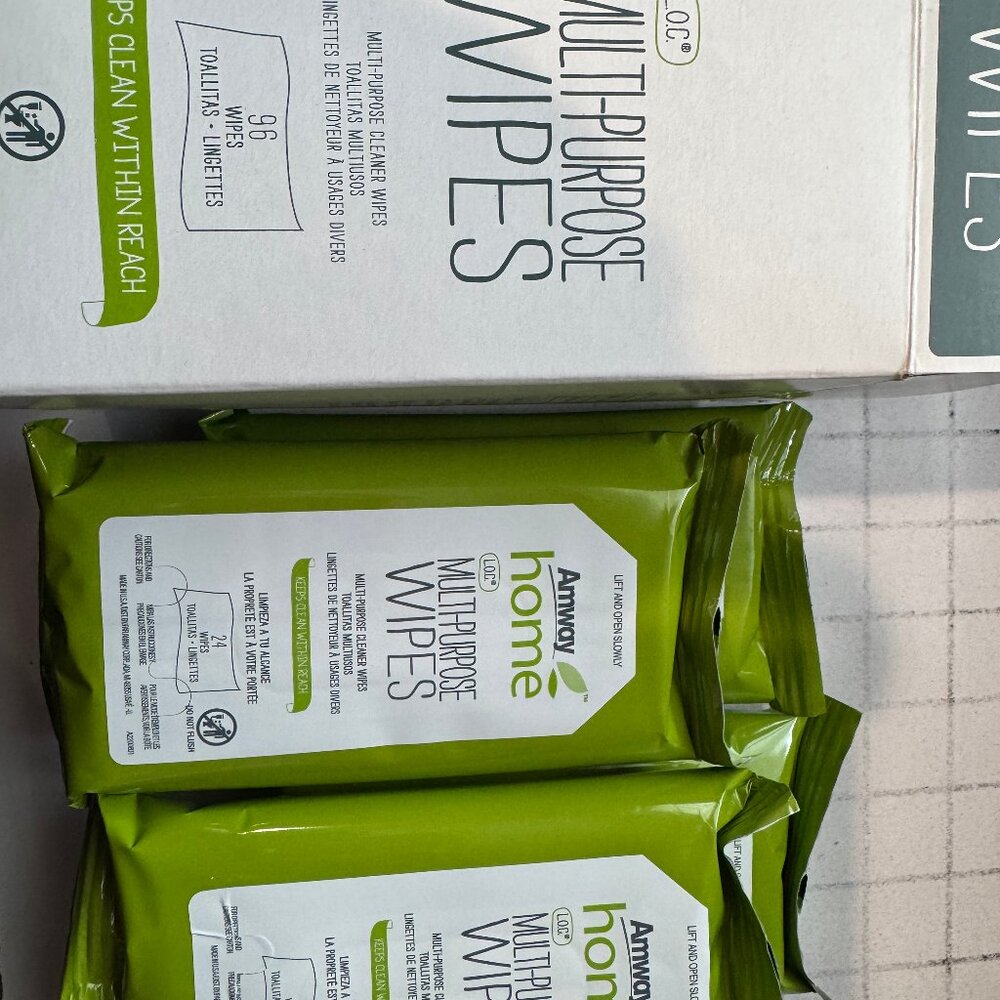 Amway Home L.O.C. Multi-Purpose Wipes 96 Wipes (Four 24-Count Packs)